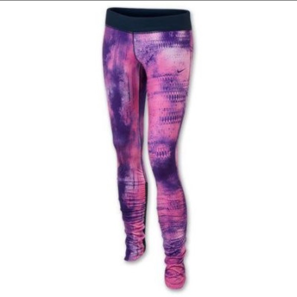 Nike Pants - Nike pink/purple yoga/running pants/leggings